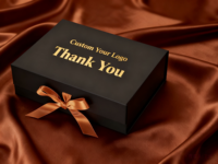 Boîtes cadeaux noires de luxe en carton avec logo personnalisé, grandes boîtes pour bébé, emballage en papier pliable magnétique avec couvercle pour les petites entreprises