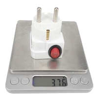 Schuko — prise de courant pour moteur de voiture, connecteur mâle terre, avec interrupteur marche/arrêt, ca 100 à 250V, 10A/16A