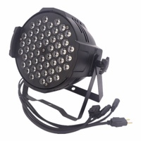Projecteur PAR LED 54 x 3W pleine couleur 3-en-1 télécommandé pour éclairage de scène et mariages