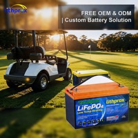 Batterie LiFePO4 à décharge profonde pour voiturette de golf 12,8V 300AH Grade A 6000+ cycles BMS intelligent RS485 Prise Anderson CE RoHS IP67 OEM ODM