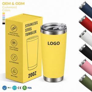 Gobelet de voyage isotherme en acier inoxydable sous vide 20oz 30oz avec logo personnalisé et couvercle à paille pour diverses occasions - Product Image 1
