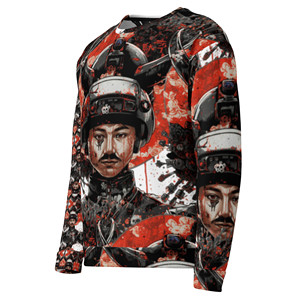Felpa Unisex Spirituale Samurai 100% Cotone con Stampa Serigrafica e Ricamo a Motivo Solido - Product Image 4
