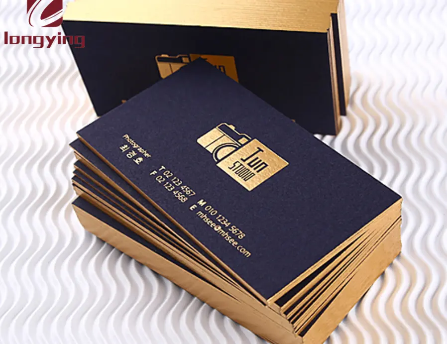 Papel de algodão da china personalizado luxo matte preto super branco 550gsm papel de algodão com borda do metal banhado a ouro para etiquetas da roupa etiqueta privada