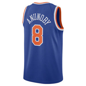 Herren New York #8 OG Anunoby Basketball Jersey-Besticktes atmungsaktives und schnell trocknendes Sport hemd - Product Image 2