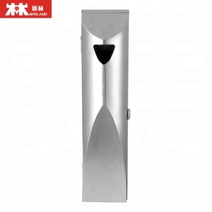 Cendrier mural extérieur moderne en métal Winland pour jardins publics et rues fumeurs – Poubelle métropolitaine pour usage extérieur - Product Image 2