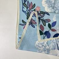 Foulard en Soie de Mûrier 100% Personnalisé OEM, 90cm, Imprimé Numérique à Motifs Géométriques et Pois, Doux pour la Peau, Vente en Gros
