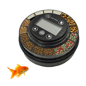 Skynuo Plastique Arrondi 15 Mangeoires Minuterie Automatique Alimentation des Poissons Résistant à l'Humidité Carpe Koi Mangeoire à Poisson pour Poissons d'Aquarium - Product Image 1