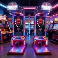 Machine de jeu d'arcade commerciale électronique à monnayeur, simulateur de boxe et de kick, testeur de force
