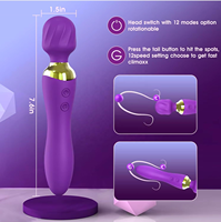 JT Leistungsstarker Vibrator für Frauen, Doppelseitiger Massagestab mit 24 Modi, Klitoris- und G-Punkt-Stimulator, Sexspielzeug
