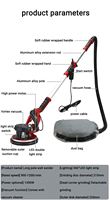 Ponceuse murale industrielle 220V haute puissance pour ponçage auto-amorçant DIY à longue portée avec double éclairage