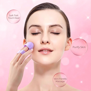Mini brosse nettoyante faciale en silicone pour les doigts, exfoliant et masseur portable pour le visage, brosse démaquillante en silicone souple pour un nettoyage en profondeur - Product Image 3