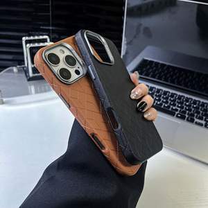 Carga magnética <span class=keywords><strong>Rubik</strong></span> Cube PU cuero Premium a prueba de golpes funda de teléfono celular Flexible para iPhone 12 13 14 15 Pro 16 Plus - Product Image 3