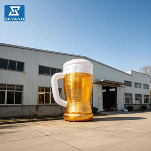 Chope à bière gonflable géante personnalisable avec logo publicitaire pour les campagnes publicitaires et la promotion de produits - Product Image 2