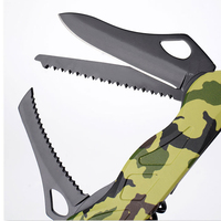 Couteau multi-outils EDC Outil multifonctionnel de survie portable en plein air Mousqueton Couteau multi-outils pliant