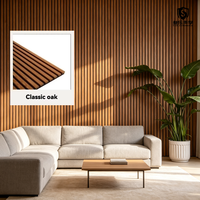 Panneaux muraux en PVC à grain de bois personnalisés, imperméables, ignifuges, panneaux acoustiques en MDF pour cinéma maison, bureau