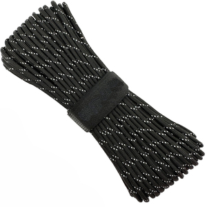 Cordon de parachute 750 lb, corde en polyester 4 mm, 50-1000 pieds, réfléchissant, pour paracorde, pour situations d'urgence, escalade, camping, randonnée - Product Image 1
