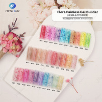 Hema/TPO GRATUIT Constructeur de pots de fleurs Gel pour ongles Gelée de fleurs sèches Gel d'extension de paillettes BGIAB Flora Constructeur de gel indolore dans une bouteille