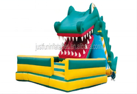 Gonflable videur avec toboggan crocodile gonflable trampoline pour enfants, center de jeu gonflable
