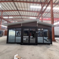 Casa Contenedor de Acero Expandible Moderna de 20 pies, 30 pies, 40 pies con Techo, Cocina Prefabricada, Dormitorio y Baño