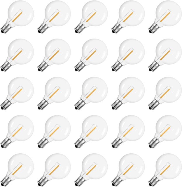 High Quality Dimmable Vintage Edison G40 LED Filament Globe Bulb with Remote Control for Garden Lamp Replacement