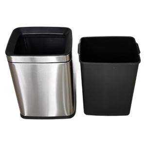 Contenedores de basura de acero inoxidable de gran capacidad, accionados con el pie, para toallas de mano en lugares públicos, incluyendo hoteles. - Product Image 2