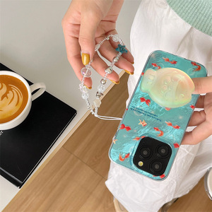 เคสโทรศัพท์ลาย<span class=keywords><strong>ฟ</strong></span>อ<span class=keywords><strong>ย</strong></span>ล์สี<span class=keywords><strong>ฟ</strong></span>้าแบบเรียบง่า<span class=keywords><strong>ย</strong></span> KOI Laser สำหรับ Iphone16 15 14 13 PRO MAX เคสนิ่มสำหรับเด็กผู้หญิงเคสสวยงาม - Product Image 5