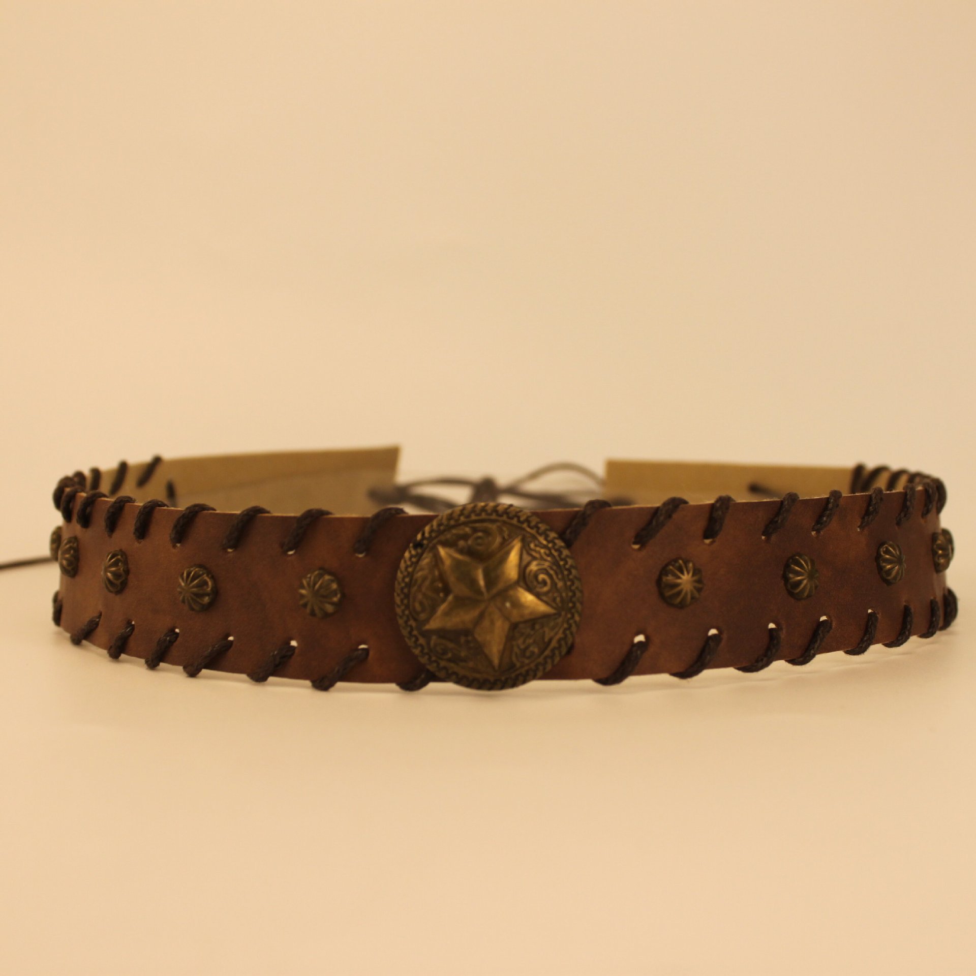 vintage leather gold cowboy hat belt Belt, A Vintage, Buckle, Western, Enamel, Saddle, Vintage, 753 main image 3