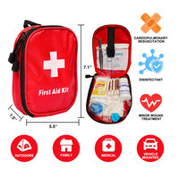 Mini Bolsa de Viaje, Botiquín de Primeros Auxilios para el Hogar, Kit de Emergencia para Supervivencia al Aire Libre, para Deportes, Oficina, Senderismo, Escalada, Camping