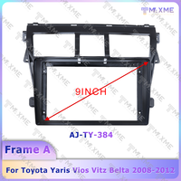 Cadre de navigation pour autoradio Android 9 pouces Maisimei universel pour Toyota Yaris Vios Vitz Belta 2008-2012