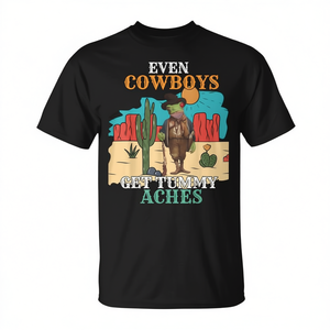 Incluso los vaqueros tienen dolor de vientre, camiseta Western Frog - Product Image 2