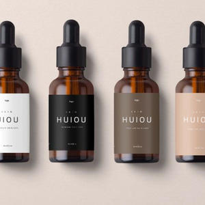 Luxe Huidverzorgingsverpakking Cosmetisch Gezicht Serum Glazen Druppelfles Met Doos Etherische Olie Ronde <span class=keywords><strong>Murano</strong></span> Parfumfles 1 Stuks Huiou - Product Image 5