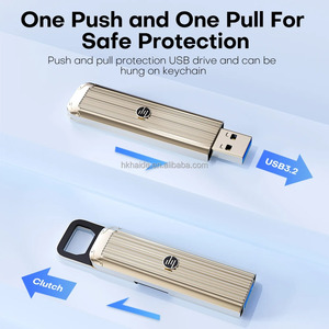 Clé USB d'origine Hp Push-Pull haute vitesse 3.2 128 Go 64 Go 32 Go Disque U pour clé USB de bureau montée sur véhicule Nouveau - Product Image 4