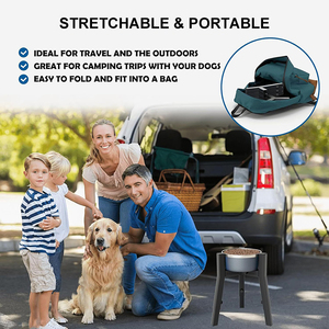 Comedero Elevado Ajustable y Ecológico de Acero Inoxidable para Perros, Tazón de Agua Antiderrames para Perros Pequeños, Medianos y Grandes - Product Image 5