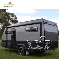 Remorque de moto en fibre de verre à la mode, prix de gros d'exportation, remorque de voyage pour jouet Rv avec salle de bain