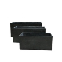 Jardinière personnalisable toutes saisons pour l'extérieur et l'intérieur, en fibre de ciment, grand pot à fleurs, jardinière longue à compartiments, grandes jardinières