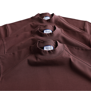 Camiseta Oversize de Algodón 100% con Logo Personalizado del Fabricante, 300GSM, Estilo Urbano, Hombro Caído, Manga Raglán, Cuello Mock - Product Image 1