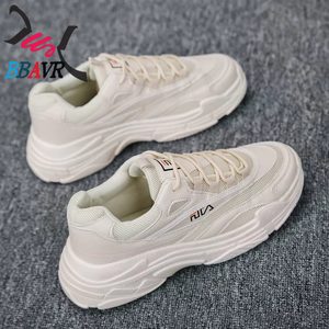 Designersoft 2026 Baskets de sport pour homme, blanches, décontractées, à plateforme, tige en PU, semelle respirante, printemps été automne hiver, pour la marche - Product Image 4