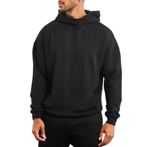 Sweat à capuche décontracté en tricot chaud avec tissu doux, design élégant, poche, coupe confortable pour l'hiver, homme, 100% coton - Product Image 1