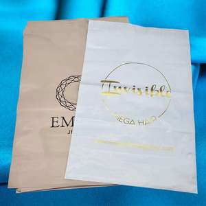 Custom Design Print Logo Biodegradable Nude <b>Mailer</b> Clothes Packaging Express <b>Shipping</b> Bag Beige Mailing Bags for Clothing - Product Image 5