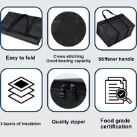 Sac isotherme personnalisé OEM ODM imprimé, sac de livraison alimentaire portable et réutilisable, sacs isothermes pour pique-nique et repas