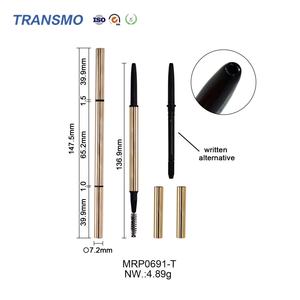 Fournisseur de tubes vides pour crayons à sourcils fins à double embout, emballages cosmétiques pour crayons à sourcils et eye-liners, en plastique - Product Image 2
