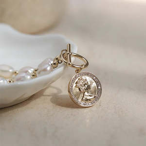 Pulsera de perlas barrocas naturales de agua dulce WENCHI, elegante brazalete con cuentas, 30g, 18cm - Product Image 5