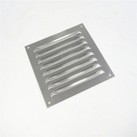 Grille de ventilation carrée en métal pour armoire électrique industrielle personnalisée, panneau de refroidissement, couvercle de ventilation à persiennes