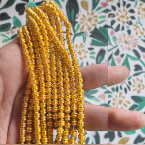 Cuentas de Vidrio de Murano con Forma Cósmica Doradas Hechas a Medida, 2mm, con Relieves, Empaque en Caja, para Diseñadores de Joyería, España, México, Ecuador, Reventa - Product Image 3