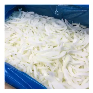 Vente directe d'usine IQF blanc 10 KG Carton nouvelle culture de légumes tranchés oignons surgelés sortes de légumes surgelés