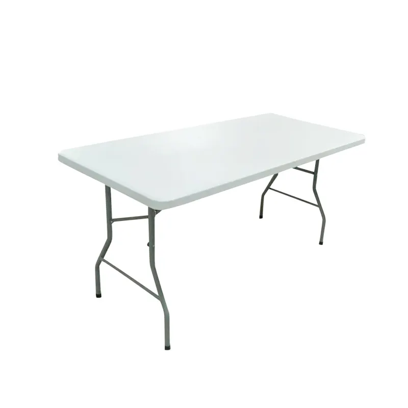 Оптовая Продажа Уличные пластиковые складные столы для мероприятий, обеденный прямоугольный пластиковый портативный складной столик