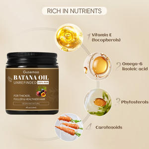 100% saf ham Batana yağı Elaeis Oleifera biyotin saç büyüme tedavi saç besleyici serisi için şampuan ve saç kremi Set - Product Image 3