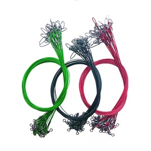 1pcs 50cm <span class=keywords><strong>de</strong></span> long et épais <span class=keywords><strong>fil</strong></span> d'acier 1mm <span class=keywords><strong>de</strong></span> diamètre ligne anti-morsure <span class=keywords><strong>fil</strong></span> avant pour mer rivière pêche bateau ceinture <span class=keywords><strong>de</strong></span> pêche rotative - Product Image 1