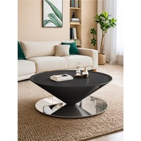 Table basse ronde flottante de style français, table à thé créative et minimaliste pour petit salon, mobilier de maison