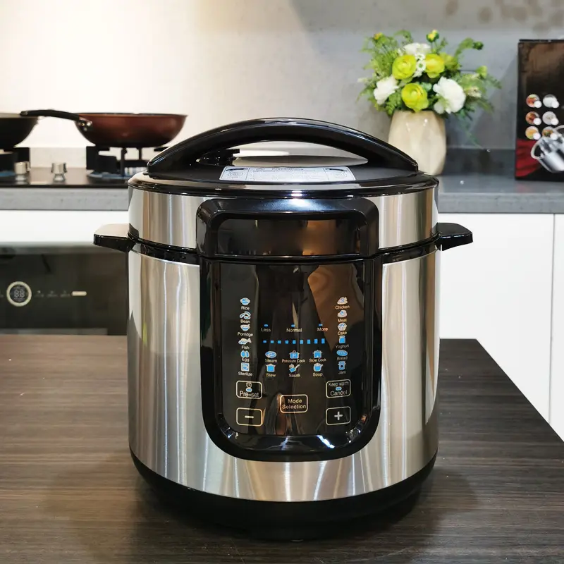 Huishoudelijke 5l Multifunctionele Non-Stick Elektrische Snelkookpan Met Roestvrijstalen Pot